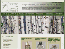 Tablet Screenshot of antiquewatchco.com